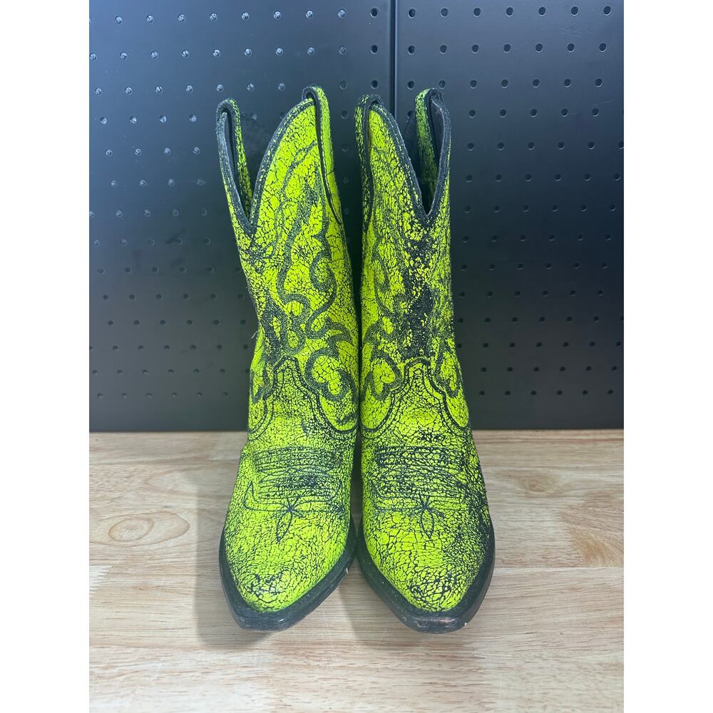 LIBERTY BLACK SIENNA COUNTRY ROAD AMARILLO NEON BOOTS -  Size 7.5